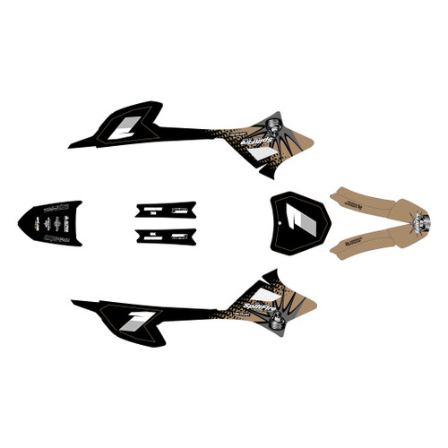 honda crf-e2 graphics kit 2022-2026 lancaster series tan
