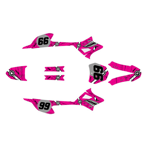 honda crf-e2 graphics kit 2022-2026 predator series magenta