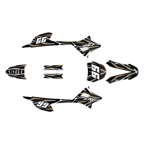 honda crf-e2 graphics kit 2022-2026 prime series tan