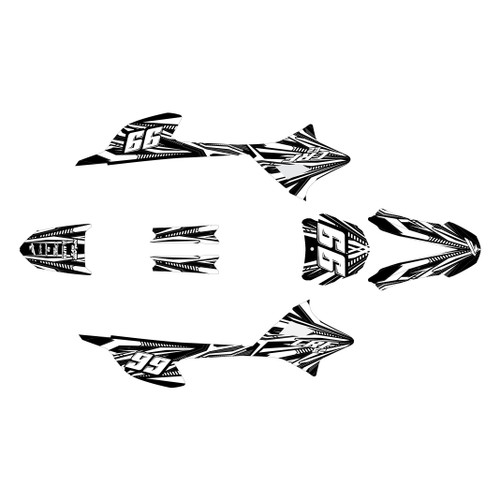 honda crf-e2 graphics kit 2022-2026 prime series white