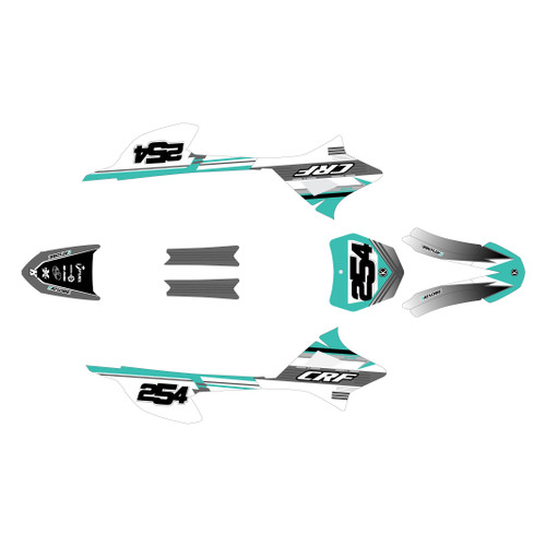 honda crf-e2 graphics kit 2022-2026 redeemer series teal
