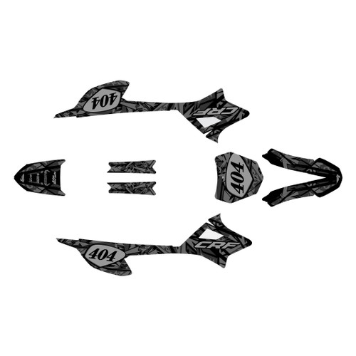 honda crf-e2 graphics kit 2022-2026 shatter series smoke