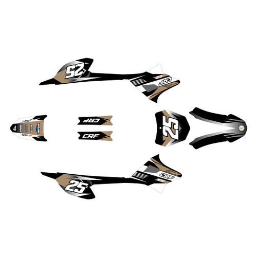 honda crf-e2 graphics kit 2022-2026 turbo series tan
