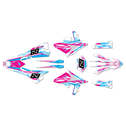 beta 250rr graphics kit 2018-2019 guard series magenta