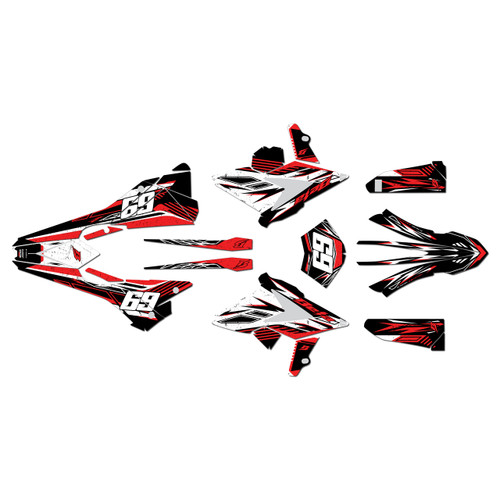 beta 250rr graphics kit 2018-2019 guard series red-shift