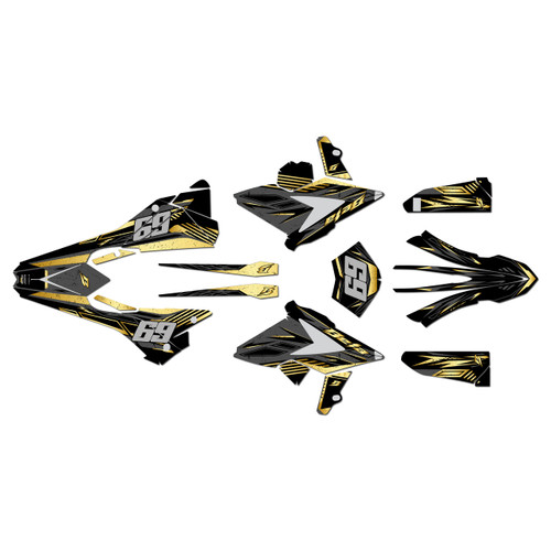 beta 250rr graphics kit 2018-2019 guard series gold