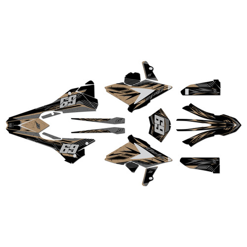 beta 300rr graphics kit 2018-2019 guard series tan