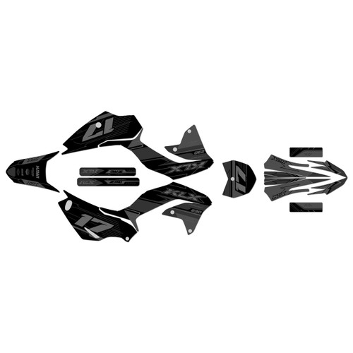 kawasaki klx230r graphics kit 2020-2024 axis series smoke