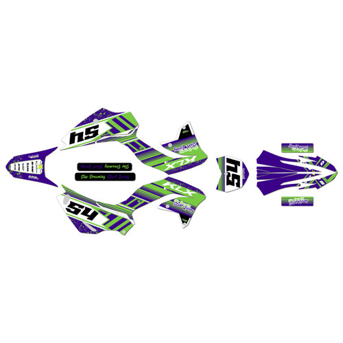 kawasaki klx230r graphics kit 2020-2024 split series purple