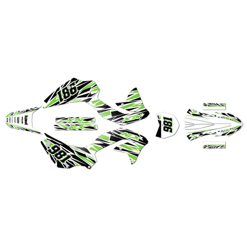 kawasaki klx230r graphics kit 2020-2024 twitch series green-shift