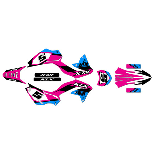 kawasaki klx230r graphics kit 2020-2024 venom series magenta