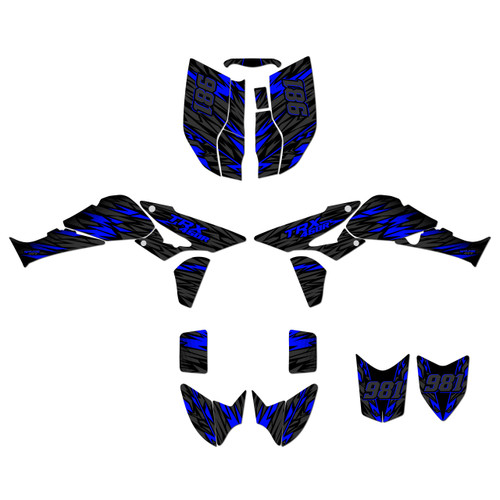honda trx450r graphics kit 2006-2017 twitch series blue