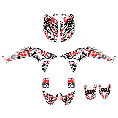 honda trx450r graphics kit 2006-2017 twitch series red-shift