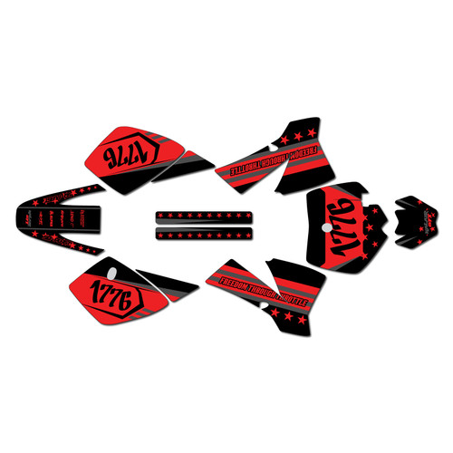 ktm 50sx graphics kit 2002-2008 usa series red-shift