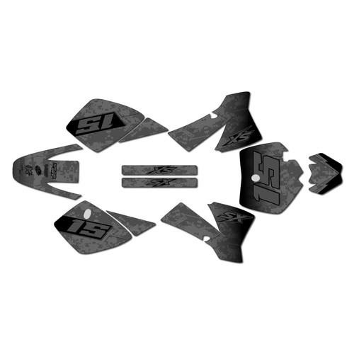 ktm 50sx graphics kit 2002-2008 cyberware series smoke