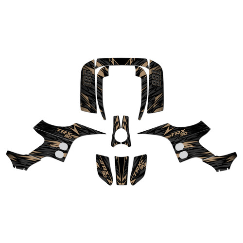 honda trx90 graphics kit 1993-2005 twitch series tan