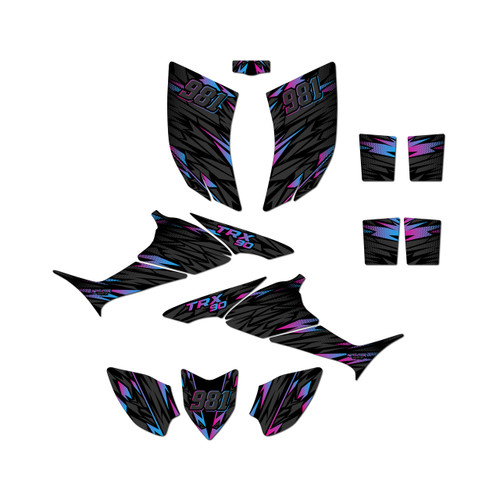 honda trx90 graphics kit 2006-2026 twitch series magenta