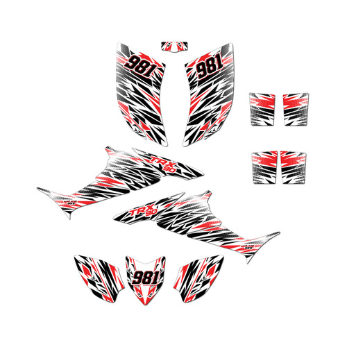honda trx90 graphics kit 2006-2026 twitch series red-shift