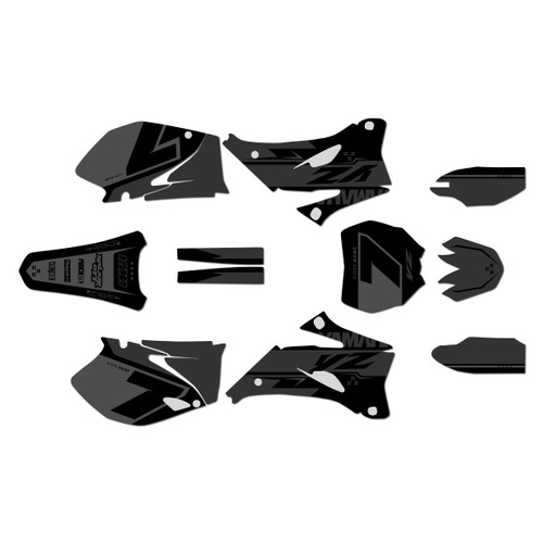 yamaha yz450f graphics kit 2006-2007 legend series smoke