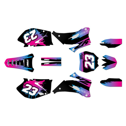 yamaha yz450f graphics kit 2006-2007 splash series cm