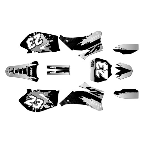 yamaha yz450f graphics kit 2006-2007 splash series white