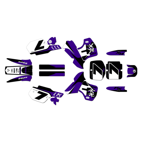 kawasaki kx500 graphics kit 1999-2004 legend series purple