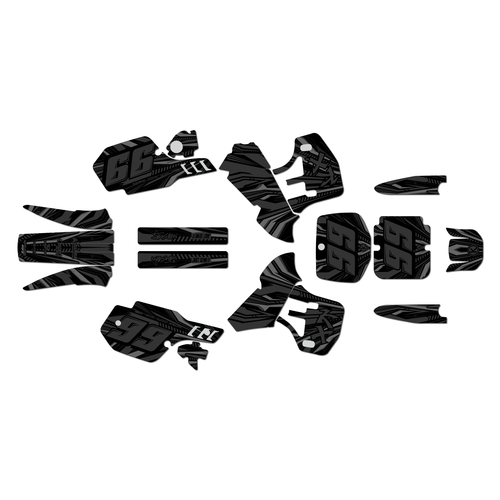 kawasaki kx500 graphics kit 1999-2004 prime series smoke