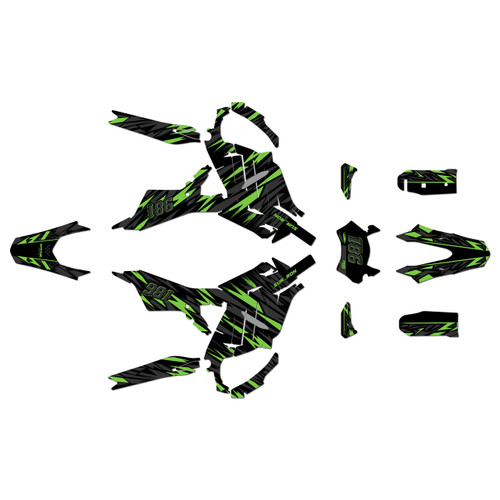 surron ultra-r graphics kit all years twitch series green