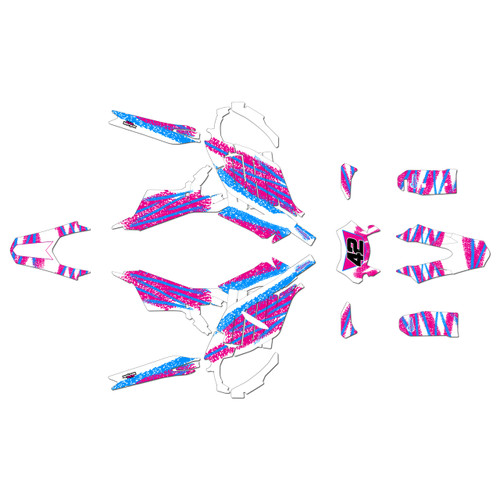 surron ultra-r graphics kit all years whiplash series magenta