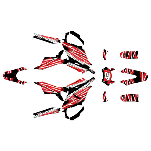 surron ultra-r graphics kit all years whiplash series red