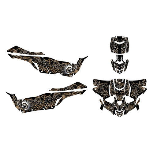 yamaha yxz1000r graphics kit 2019-2025 core series tan