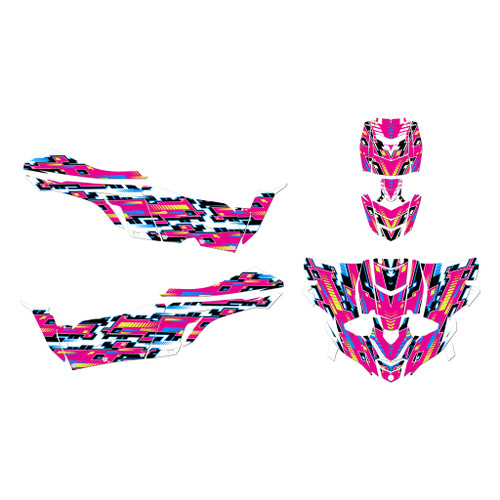 yamaha yxz1000r graphics kit 2019-2025 incision series magenta