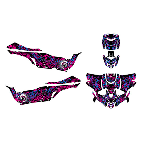 yamaha yxz1000r graphics kit 2015-2018 core series magenta
