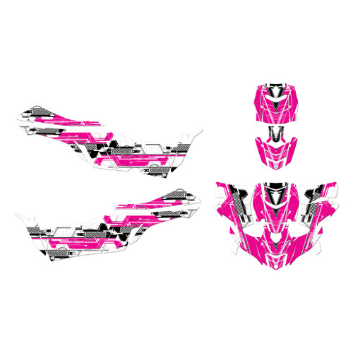 yamaha yxz1000r graphics kit 2015-2018 future series magenta