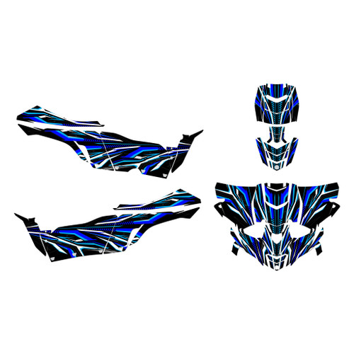 yamaha yxz1000r graphics kit 2015-2018 prime series blue