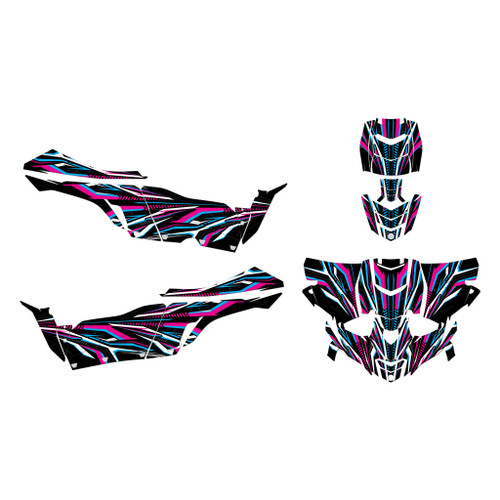 yamaha yxz1000r graphics kit 2015-2018 prime series magenta