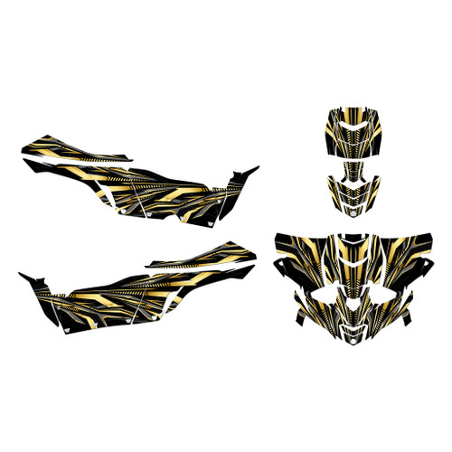 yamaha yxz1000r graphics kit 2015-2018 prime series gold