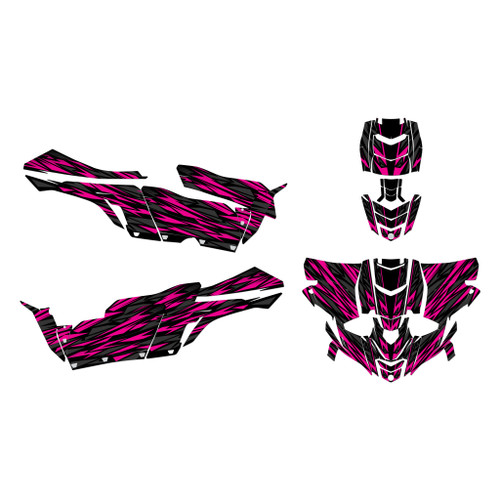 yamaha yxz1000r graphics kit 2015-2018 twitch series magenta