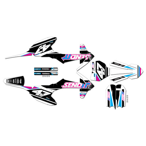 ktm 50sx graphics kit 2016-2018 fresh series magenta