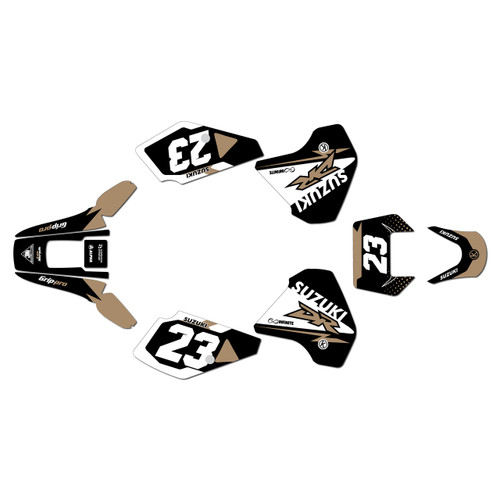suzuki dr350 graphics kit 1990-2000 evader series tan