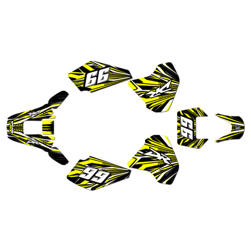 suzuki dr350 graphics kit 1990-2000 prime series yellow