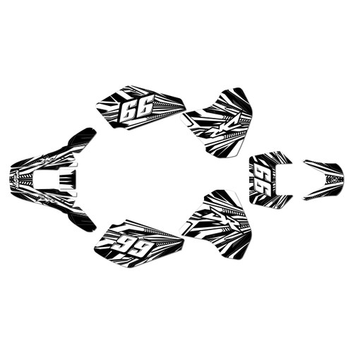 suzuki dr350 graphics kit 1990-2000 prime series white