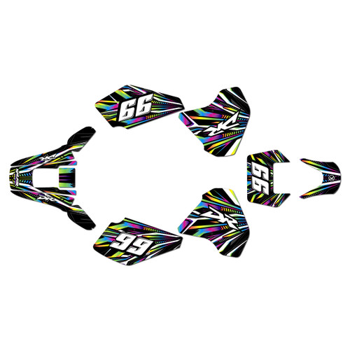 suzuki dr350 graphics kit 1990-2000 prime series rainbow