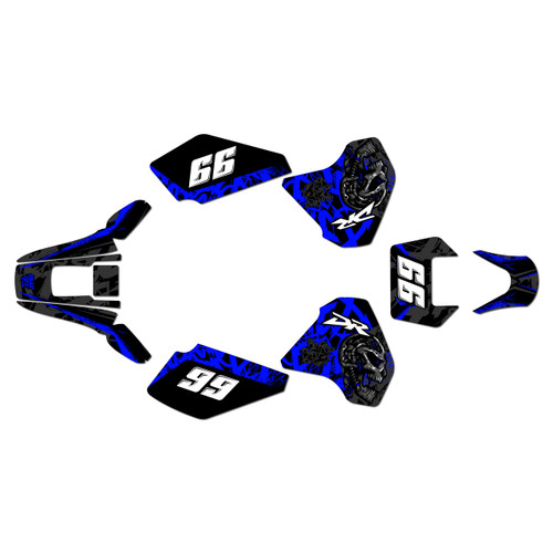 suzuki dr350 graphics kit 1990-2000 revolt series blue
