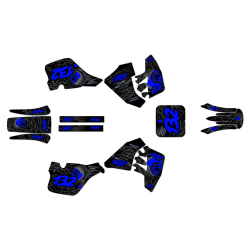 suzuki rm125 graphics kit 1989-1992 core series blue-shift