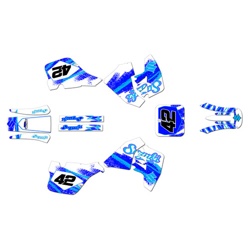 suzuki rm250 graphics kit 1989-1992 whiplash series blue