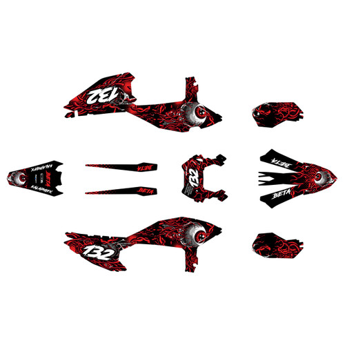 beta rrx-pro graphics kit 2025-2027 core series red