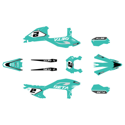 beta rrx-pro graphics kit 2025-2027 flight series teal