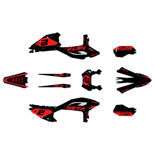 beta rrx-pro graphics kit 2025-2027 flight series red-shift