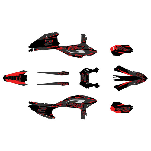 beta rrx-pro graphics kit 2025-2027 vision series red